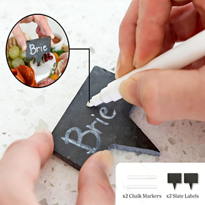 高級食品安全キッチン竹製シャルキュトリボード、ナイフセット付き、スナック、肉、大きなチーズ、前菜プラッタートレイ、チーズツール - Product Image 5