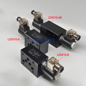 วาล์วโซลินอยด์แบบซ้อน Longerfa รุ่น LDSV10 A B Ab แบบสี่ทาง อลูมิเนียม สำหรับเครื่องจักรไฮดรอลิก - Product Image 1