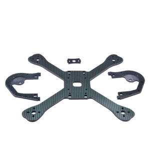 Mecanizado CNC de Alta Precisión Personalizado, Lámina de Fibra de Carbono 3K, Piezas de Aeronaves para Drones FPV UAV RC - Product Image 3