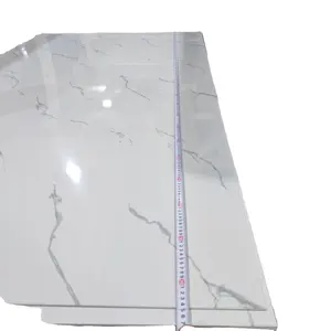 Papan panel penutup dinding lembaran marmer uv 3d mengkilap tinggi dekorasi interior dekoratif lembar marmer akrilik untuk dekorasi dinding 1220x2440