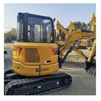 Oferta Especial: Miniexcavadora Liugong 9035E de 4 Toneladas con Motor, Caja de Cambios, Bomba y PLC para Jardinería, Paisajismo y Reparación de Carreteras Municipales