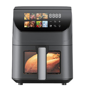 Friteuse à <span class=keywords><strong>air</strong></span> numérique personnalisable 6L avec fenêtre, grande capacité 1500W, certifiée GS CE ETL pour la vente en gros - Product Image 1