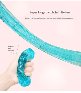 Slime avec accessoires, pâte à modeler cristalline, 4 couleurs, pour les jeunes de 7 à 14 ans, emballage en boîte de couleur, vente directe d'usine - Product Image 6