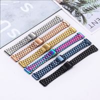Correa de Metal Clásica de 18 mm con Tres Cuentas para Reloj CASIO Royal AE1200, Correa de Acero Inoxidable para Hombre