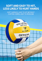 Nouveau style de ballon de beach-volley personnalisé, design promotionnel, matériau PU durable, produits chimiques plus sûrs, couture à la machine, sports de plein air