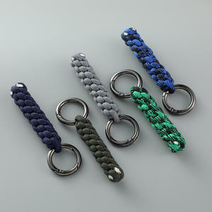 <span class=keywords><strong>Porte</strong></span>-clés de voiture tressé à la main, ornements, pendentif <span class=keywords><strong>parapluie</strong></span>, boucle de suspension pour couteau, cordelette pour téléphone portable, <span class=keywords><strong>porte</strong></span>-clés à nœud - Product Image 1
