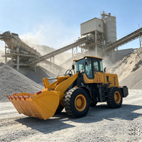 Wheel Loader Roda Depan 1 2 3 4 5 Ton 92 kW Diesel Kemudi Fleksibel 4x4 Kapasitas Bucket 3 m Putaran Pendek