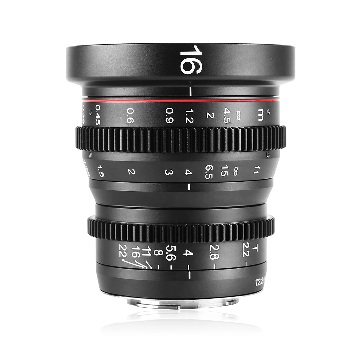 Meike 16mm T2.2 Full Frame Cine <strong>Lens</strong> Large Aperture Standard <strong>Zoom</strong> <strong>Prime</strong> Low Distortion Micro Four Thirds MFT Mount