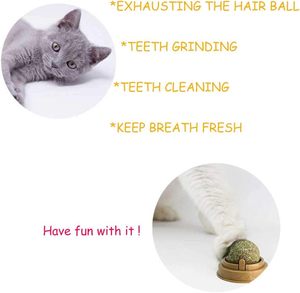 Bolas Giratorias Clásicas de Bambú con Hierba Gatera - Juguete para Gatitos que Ayuda a Eliminar las Bolas de Pelo y a Limpiar los Dientes - Product Image 5