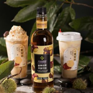 Qualité supérieure 750ml Fabriqué en usine Châtaigne Pomme Aromatisé Boisson Ingrédients Liquide Bulle Thé Café Sucre Additifs Bulle - Product Image 4