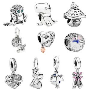 Pandora Charms DIY bilezik ayar gümüş için yüksek kalite 925 Charms Fit