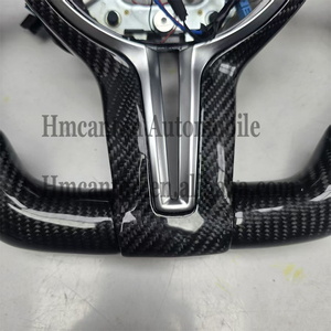 สินค้าใหม่มาแรง พวงมาลัยหุ้มหนังคาร์บอนไฟเบอร์ สำหรับรถยนต์ BMW ซีรีส์ 3 ซีรีส์ 5 รุ่น F10 F20 F30 F90 F01 F02 - Product Image 2
