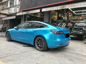 Design auto Ultra lucido metallo luminoso atomico colore blu cambiare auto avvolgente involucro di vinile <span class=keywords><strong>carrozzeria</strong></span> all'ingrosso - Product Image 5