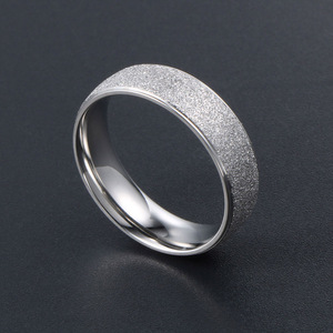 <b>Titanium</b> Steel Ring Unisex Engagement Band SA616 Metal Jewelry Fashion Accessory - Product Image 2