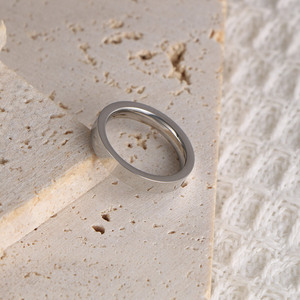 Minimalist <b>Couple</b> <b>Rings</b> Gold Black Stainless Steel Polished Unisex Fashion Jewelry Gift SA474 - Product Image 2