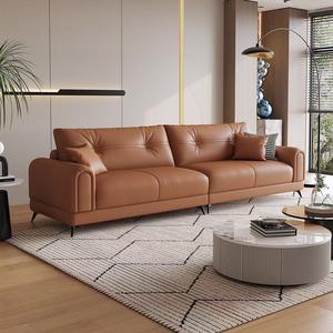 Venda quente Design Simples Moderno Luxo Personalizado Barato Sofá De Couro Clássico Set para Uso Doméstico - Product Image 4