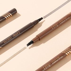 Lápiz Delineador de Cejas Liphip 4 Point Pure Liquid, Color Marrón Claro, Punta Fina, Resistente al Agua, Secado Rápido, para Cejas Naturales, Definidas y Voluminosas - Product Image 2
