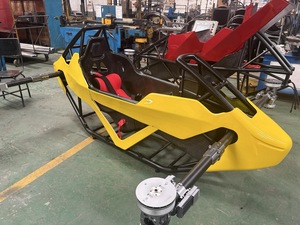 Avión de Carreras de Cabina Abierta de Fibra de Carbono Amarilla, Monoplaza, Aeronave de Diseño Personalizado - Product Image 3