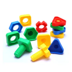 Imagination Interesting Screw and Nut Pairing Plastic Toy Intelligence building blocks