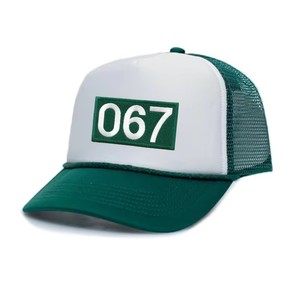 Gorras personalizadas de 5 paneles al por mayor de malla de 2 tonos de impresión digital de hombre de fábrica con logotipo personalizado sombreros de camionero del fabricante - Product Image 3