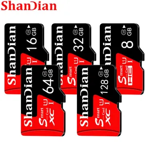 SHANDIAN Mini 4GB 8GB 16GB Class 6 Công Suất Thực 32GB Bộ Nhớ SD Thẻ Tốc Độ Cao Smast thẻ SD TF Thẻ Miễn Phí Vận Chuyển