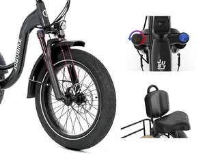 Bicicleta Eléctrica de Carga con Neumáticos Gruesos, Batería LG720Wh, Capacidad de 150 kg, Freno Hidráulico, Suspensión Delantera, Canasta Trasera, Almacén en la UE - Product Image 4