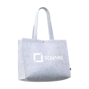 Sac de courses en feutre RPET, merchandising durable - Product Image 1
