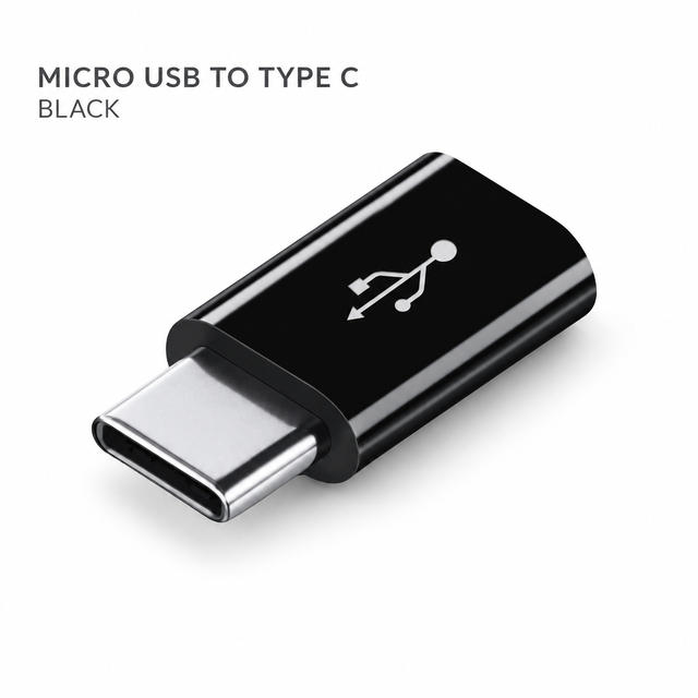 Wholesale Micro USB Female to Type C Male Converter OTG Charging Data Adapter Compact ABS Mobile Phone Accessory