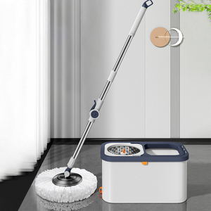 Joybos sàn làm sạch lau 360 độ xoay ma thuật quay thép không gỉ lau ống bán buôn Brite siêu khô ướt tốt nhất giẻ lau sàn - Product Image 2