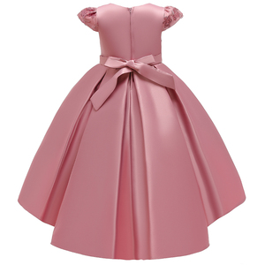 FSMKTZ Abito da Damigella d'Onore Stile Principessa per <span class=keywords><strong>Bambina</strong></span>, <span class=keywords><strong>Vestito</strong></span> da Festa, Compleanno e <span class=keywords><strong>Matrimonio</strong></span> con Strascico per Bambini 3-10 Anni - Product Image 6