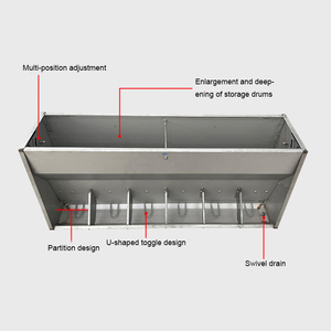 Mangeoires automatiques à double face pour porcs, 16 trous d'alimentation pour porcs - Product Image 5