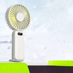 1200 Milliampere, 5-Speed Adjustable Speed, With a <b>Hook</b> for Easy Placement on the Tabletop, Portable Handheld Mini Fan - Product Image 4