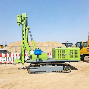 Machine de forage pour l'installation de stations solaires PLC, 3600 kg, pour la construction de bâtiments, avec piquetage de vis de terre en acier de 300 mm fourni - Product Image 2