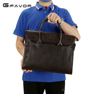 للبيع بالجملة حقيبة كمبيوتر محمول من جلد البقر للرجال من جلد البقر والمحامي كامل الحبوب - Product Image 5