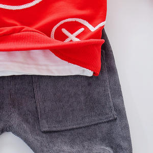 ผู้ผลิตเสื้อผ้าเด็กจากจีน นำเข้าเสื้อยืด กางเกงฮาเร็มแบบสั่งทำ ชุด 2 ชิ้นสำหรับเด็ก - Product Image 5