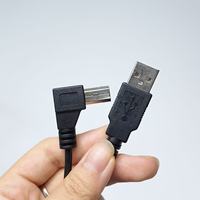 Kabel Printer USB 2.0 Custom Sudut Kanan USB A Male ke USB B Male 90 Derajat untuk Printer, Scanner, Mesin Kasir