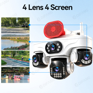 Caméra réseau solaire PTZ 4G avec objectif 2,8 mm, détection de mouvement, vision nocturne couleur, étanche IP65, audio bidirectionnel, cloud pour parking - Product Image 5