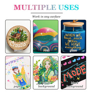 थोक जेल पेन ग्लिटर धातु जेल रंग और कला वाटरप्रूफ जेल स्याही पेन - Product Image 6