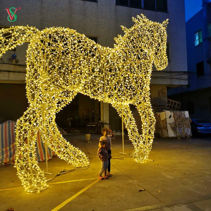 Christmas Decoration Outdoor LED 3D Horse