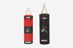 KaraQoton Sacs de frappe lourds pour entraînement de boxe, en cuir PU personnalisé, équipement de gym à domicile autoportant de haute qualité - Product Image 3