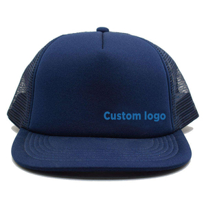 Thiết Kế Riêng Của Bạn Logo <span class=keywords><strong>5</strong></span> Bảng Điều Chỉnh Phẳng Brim Bọt Lưới Mũ Tùy Chỉnh Dập Nổi Cao Su Logo Trucker Mũ Mũ - Product Image 2