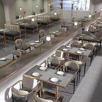 Chaises de restaurant et tables en marbre pour hôtels et cafés, mobilier de restauration avec banquettes – Offre Spéciale