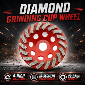Discos de Diamante Turbo Hilty de 5 Segmentos de 4 Pulgadas y 5 mm para <span class=keywords><strong>Amoladora</strong></span> Angular para Pulir el Suelo de Concreto - Product Image 1