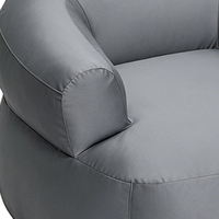 Canapé gonflable gris moderne, imperméable, chaise gonflable de qualité supérieure, canapé gonflable pour le camping en plein air, pique-nique
