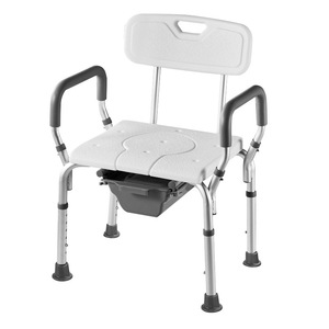 Aluminum Alloy <b>Commode</b> <b>Chair</b> Foldable With Potty Seat For Elderly And Patients Hospital Use 42cm Width 60.5cm Length - Product Image 2