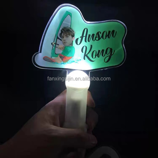 Low Moq Factory Price Customized K-pop Idol Acrylic Led Lighstick Kpop Concert Light Stick