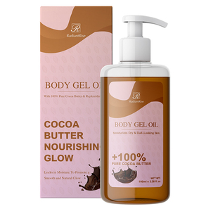 Soin du corps 100% pur beurre de cacao éclat éclatant nourrissant cernes huile de gel pour le corps huile pour le corps - Product Image 1