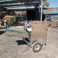 Peau semi-automatique de brun de noix de coco enlevant le retrait de fibre de coquille de noix de coco de machine d'épluchage