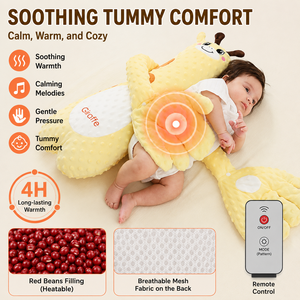 Juguete <span class=keywords><strong>de</strong></span> Peluche para Bebés con Función <span class=keywords><strong>de</strong></span> Calor y Control Remoto, Almohada Anti-Sobresalto para Dormir, <span class=keywords><strong>de</strong></span> Algodón PP Bordado - Product Image 1