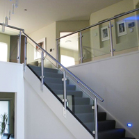 Wartungsarme Edelstahl Balustrade Balkon Geländer Pfosten Treppen Handlauf Geländer Armaturen Zubehör